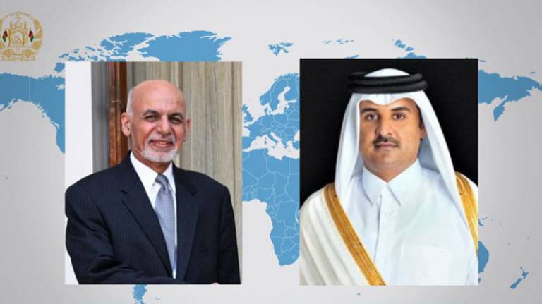 Qatar’s Emir and Ghani discuss peace process