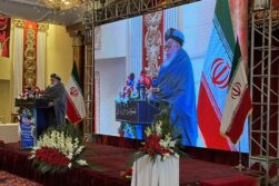 Abbas Stankizai speaking at an event in Kabul
