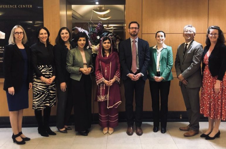 US special envoys discuss Afghan girls' education with Malala